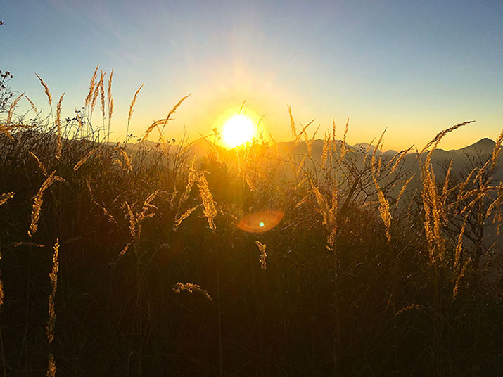 Sonnenuntergang am Kasberg